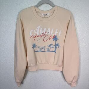 Project Social T Sweatshirt Womens Medium Amalfi Yacht Club Beach Resort NEW